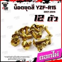 ราคา น็อตชุดสีR15 ปี2017 2019 1ชุด 12 ตัว น็อตชุดสีอาร์ 15 น็อตR15 น็อตเฟรมR15 R 15 น๊อตR15 น็อสแตนเลส R15 ปี2017 2019 (16213567284)