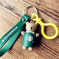 ราคา พวงกุญแจ จี้หมี Starbucks สีน้ําตาล สีเขียวน่ารัก สําหรับห้อยกระเป๋า (20726786118)
