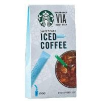 ราคา STARBUCKS VIA Sweetened ICED Coffee USA Imported สตาร์บัค เวีย ไอซ์ คอฟฟี่ 12 8g x 5ซอง (373257394)
