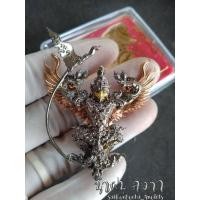 ราคา ของแท้ พญาครุฑ รุ่น เชิญธงเศรษฐี เนื้อนวะทองสัมฤทธิ์เนื้อเก้า ปากทอง ปีกแดง วัดครุฑธาราม จ อยุธยา (16379465618)