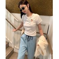 ราคา เสื้อยืดสีเรียบดีเทลเจาะเป็นรูปหัวใจ (19591194184)