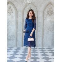 ราคา 513 ชุดเดรสลูกไม้สไตล์เกาหลีชุดไปงานแต่งงานบวชชุดทำงาน by WOW Shop DD (15792177120)