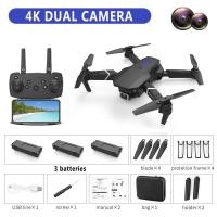 ราคา พร้อมส่ง โดรน E88 PRO โดรนติดกล้องคู่ 4K HD WIFI พับเก็บได้ ถ่ายภาพ บินนิ่ง ถ่ายวีดีโอ กล้อง โดรนไร้สา โดรนถ่ายรูป ดรนบังคับใหญ่ โดรนต โดรนของเล่น โดรนควบคุมระยะไกล โดร เครื่องบินโดรน (18404261370)