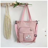 ราคา ส่งจากไทย พร้อมส่ง กระเป๋าสะพายข้าง กระเป๋าผ้าแคนวาสสไตล์ใหม่ ใบใหญ่ ผ้าหนา ถอดสายได้ (18149903150)