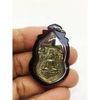 ราคา เหรียญหล่อพระพุทธชินราช วัดทองนพคุณ กทม ปี 2463 เลี่ยมพร้อมใช้ Casting amulet of Phra Phuttha Chinnarat Thong Noppakhun Temple Bangkok year 1920 (9921304625)