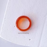 ราคา FIRE AGATE RING แหวนหินแท้ หินอาเกต โทนสีส้ม หินนำโชค หินมงคล by siamonlineshop (19897011516)