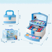 ราคา ของเล่นแต่งหน้า Disney เครื่องสําอางเด็ก ลิปสติก อายแชโดว์ บลัช ยาทาเล็บ กล่องแต่งหน้าเจ้าหญิง (20647410197)
