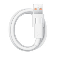 ราคา สายชาร์จเร็ว 5A 6A Type C Cable รองรับ oppo vivo Huawei xiaomi ความยาว 1 เมตร ของแท้ สายชาร์จ USB Type c 6A สายชาร์จไว Android สายชาร์จโทรศัพ สายชาร์จ Super Fast Charging Cable (11903824363)