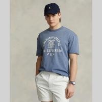 ราคา Sale Polo Ralph Lauren เสื้อยืดผู้ชาย Tee Classic Fit Jersey Graphic T Shirt รุ่น MNPOTSH1N821905 สีฟ้า (20809053875)