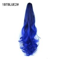 ราคา คลิปต่อผมหางม้ายาว22นิ้วแบบตรงคลิปต่อผม Ombre ผมสีดำสีเทาสีน้ำเงินสีแดงสำหรับผู้หญิง (10546689941)