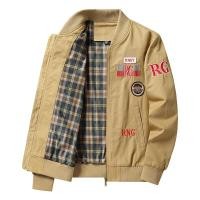 ราคา YGTOF เสื้อแจ็กเก็ตบอมเบอร์คอเบสบอลเครื่องแบบทหารของผู้ชายแจ็คเก็ตปักลายซักแบบอเมริกันลำลอง (19107498540)