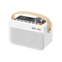 ราคา 1 PCS Portable Rechargeable DAB Radio with Bluetooth U Disk Dual Alarm Clock DAB FM Digital Radio for HomeTravel (20520806161)