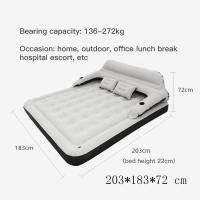 ราคา Upim เบาะนอนเป่าลม เตียงเป่าลม โซฟาปรับนอน รุ่นใหม่ ที่นอนเป่าลม เบาะนอนเป่าลม เตียง พร้อมที่วางแก้ว PVC inflatable car air mattress bed sofa (7495779481)