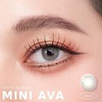 ราคา คอนแทคเลนส์ Mini Ava Gray Brown ยี่ห้อ Kitty kawaii ค่าสายตาปกติ 1000 (20762230747)