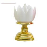 ราคา DT94 38 เทียนไฟ LED ดอกบัวพร้อมฐานสีทอง (20153513111)