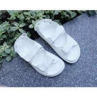 ราคา ʕ ᵔᴥᵔ ʔ Simpleday bkk รองเท้าทรง Scholl สีขาว รองเท้าแตะรัดส้น Minimal (16741840606)
