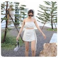 ราคา Dosimplething Lady Linen set ชุดเซทลินิน กางเกงกระโปรง เสื้อสายเดี่ยวปรับสายได้ หลังสม็อค ใส่เที่ยวทะเลรับซัมเมอร์ (12832383209)