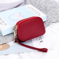 ราคา Dreamwise กระเป๋ากระเป๋าเงินสำหรับผู้หญิงหนังวัวสั้นหนังวัวกระเป๋าถือขนาดเล็กมีซิปคู่1909 (20768124782)