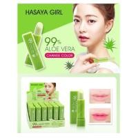 ราคา Hasaya Girl 99 Aloe Vera Lip Balm Changing Color 153A ของแท้100 24pcs in a box (15144956824)