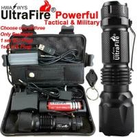 ราคา Original Ultrafire การซูมประสิทธิภาพสูง90000LM X800ยุทธวิธีทหาร T6ไฟฉาย LED ไฟฉายทำงาน (5466144171)