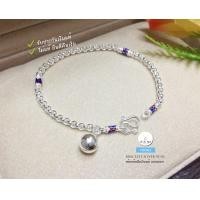 ราคา สร้อยข้อมือเงินแท้92 5 สร้อยลายผ่าหวาย ลงยาน้ำเงินแดง หนัก 1 สลึงตัน ยาว 6 7 นิ้ว เรือนเงินแท้ (7858588826)