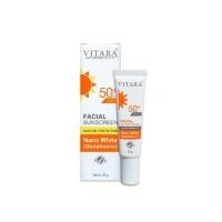 ราคา ครีมกันแดด เนื้อครีมสีขาว บางเบา Facial Sunscreen vitara pollution shield sunscreen 20 กรัม SPF50 PA (19492555157)