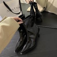 ราคา รองเท้าส้นหนังแก้ว35 39ส้นเข็มปลายแหลมฝรั่งเศส (20531845607)