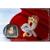 ราคา ManeeNopparut มณีณพรัช แหวนหัวมังกร ฝั่งเพชรCZ ขนาดฟรีไซส์ รุ่น RW269 (1568062928)