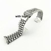 ราคา For Seiko Solid Stainless Steel Band 20mm 22mm Mens Sports Strap srpd skx007skx009 SRPD63K1 jubilee Curved End celet (20809500587)