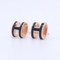 ราคา H Stud Earrings 1 Pair H Metal Ear Studs Fashion Elegant Women Round Rhinestone Flower Stud Earring (19748645419)