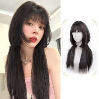 ราคา วิกผมหัวแมงกะพรุนผมยาวหญิงผมสั้นธรรมชาติวิกเจ้าหญิง (19723802198)