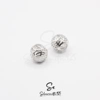 ราคา ลูกปัด ชาร์มเงินแท้ 92 5 ขนาด10มิล เม็ดบีทเงินแท้ ทรงกลมลายฉลุ สำหรับสร้อยข้อมือ สร้อยคอ สร้อยข้อเท้า (14618207260)