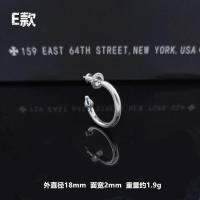 ราคา Chrome Heart pure silver high quality ch cross earrings 925 sterling silver earrings for men and women (19988468166)