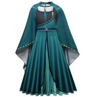 ราคา Frozen 2ชุดเจ้าหญิงสำหรับเด็กผู้หญิง Anna Queen ชุด Cape Princess คอสเพลย์เครื่องแต่งกาย Halloween Birthday Party Clothing (19635058519)