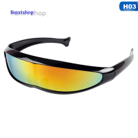 ราคา Fanxishopแว่นตากันแดดรูปปลาส่วนบุคคลเลเซอร์หุ่นยนต์อวกาศแว่นตาสำหรับผู้ชายและผู้หญิงกระจกแว่นกันแดดแบบบูรณาการ (4181788670)