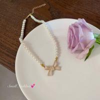 ราคา สร้อยคอจี้เงินเซอร์คอนรูปดาวรูปหัวใจสร้อยคอลูกปัดมุกคริสตัลรูปโบว์สีทองรูปดาวเครื่องประดับอัญมณี17กม (19898200321)
