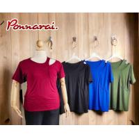 ราคา PonnaraiShop เสื้อคอกลมOversize โชว์ไหล่ แฟชั่นสาวอวบ ผ้าเรย่อน ใส่สบาย รอบอก 40 52 ยาว 26 (19931769628)