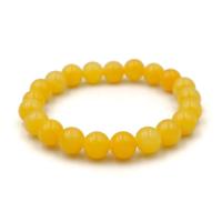 ราคา JADE หยกพม่าแท้ สีเหลืองสด เลือกขนาดเม็ดหินได้ หินแห่งความมีชีวิตชีวา สร้อยข้อมือหยกแท้ by siamonlineshop (17413659614)