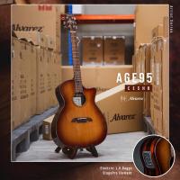 ราคา Alvarez AGE95CESHB กีตาร์โปร่งไฟฟ้า Top Solid ไม้ Solid AA Western Red Cedar Macassar Ebony (4001476690)