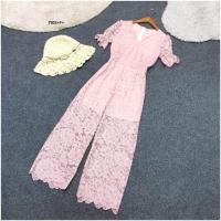 ราคา 7915 จั๊มสูทขายาว ผ้าลูกไม้ มีหลายสีเลื่อนดูในโพส แขนตุ๊กตา เสื้อผ้าแฟชั่น งานบุญ งานบวช (16980291903)