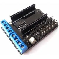 ราคา บอร์ดขับมอเตอร์สำหรับ Nodemcu v2 WiFi Motor Drive Expansion Board L293D ESP12E Lua IoT Smart Car (4356140388)