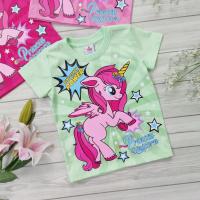 ราคา เสื้อยืดสีผ้าคอตตอน เด็กผู้หญิง พิมพ์ลาย Princess Unicorn MP90817 4 8 และ10 14 สำหรับเด็กอายุ 4 10 ปี สินค้าพร้อมส่ง (20349076396)