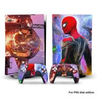 ราคา Marvel Spiderman PS5 Disk Edition Skin Sticker Decal Cover for PlayStation 5 Console 2 Controller Skin Sticker Game Accessories (20486513440)