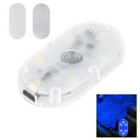 ราคา ไฟ Led สร้างบรรยากาศในรถยนต์โคมไฟอ่านหนังสือภายในรถยนต์แบบไร้สายควบคุมด้วยเซนเซอร์ระบบสัมผัสแบบ USB ชาร์จได้มี6เม็ด (19415591857)