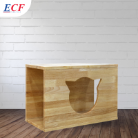 ราคา ECF Furniture บ้านแมวสไตล์ญี่ปุ่น บ้านแมว บ้านหมา ไม้ยางพารา (16858536575)
