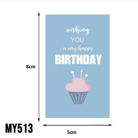 ราคา MUIMISC 50 แผ่น ชุด Sticker สติ๊กเกอร์ อวยพรวันเกิด happy birthday HBD สติ๊กเกอร์HBD ติดของขวัญ ติดขนม ถุงคุ๊กกี้ ถุงเบอเกอรี่ กล่องสินค้า กล่องขนม (16833787312)