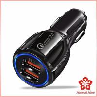 ราคา Car Chargerหัวชาร์จในรถ QC 3 0 Car charger Adapter 2 พอร์ตการชาร์จ Car charger (16246014839)