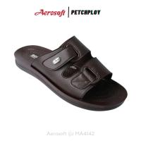 ราคา Aerosoft รุ่น MA4142 รองเท้าแตะผู้ชายแบบสวม แอโร่ซอฟ พื้นนุ่ม ใส่สบาย ของแท้ พร้อมส่ง รุ่น MA4142 (3775126585)
