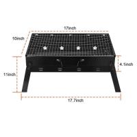 ราคา Folding Portable Barbecue Charcoal Grill Stainless Steel Small Mini BBQ Tool Kits for Outdoor Cooking Camping Picnics Beach (20258670110)
