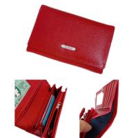ราคา LEATHER PEARLY กระเป๋าสตางค์ทรงแนวตั้งใซส์กลางความยาว14 5cm หนังแท้หนังนื่ม รุ่น B005 15 (19222328469)